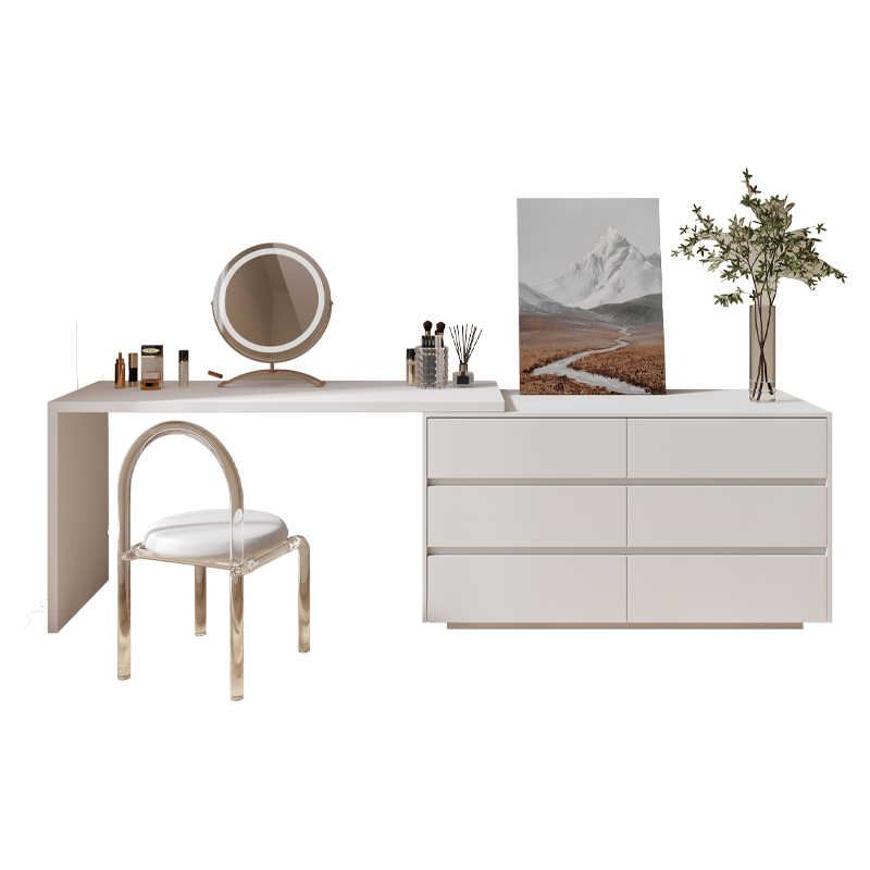 Desk Setup L Shaped - โต๊ะทำงานอเนกประสงค์รูปตัว L สำหรับใช้ในบ้าน โต๊ะคอมพิวเตอร์ โต๊ะเครื่องแป้งพร้อมกระจก โต๊ะแต่งหน้า